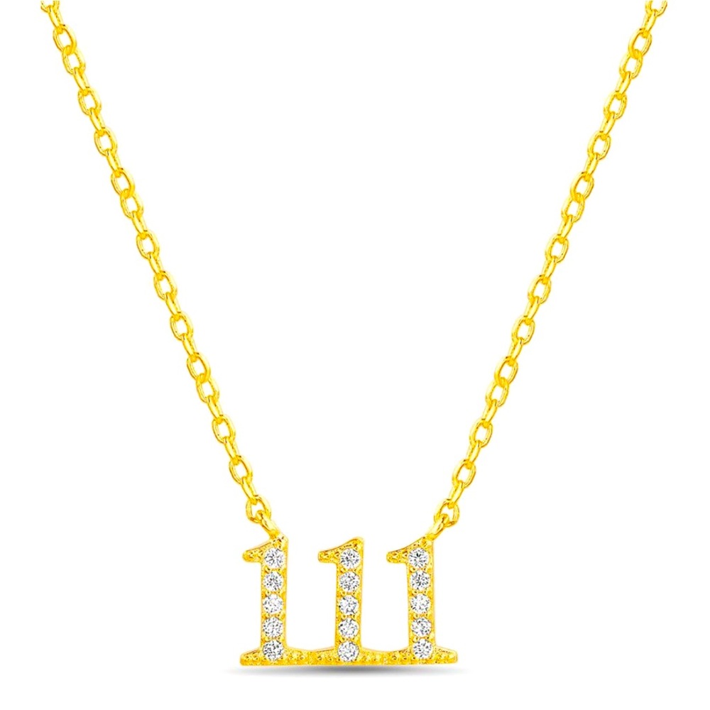Paige Harper Pavé Crystal Angel Number '111' Pendant Necklace, 16”+ 2” Extender